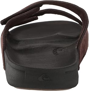 Quiksilver Men's Rivi Leather Double Adjust 3 Point Sandal, Brown